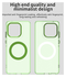 Motorola Edge 60 Fusion Hoesje MagSafe Backcover Semi-Transparant & Groen afbeelding 9