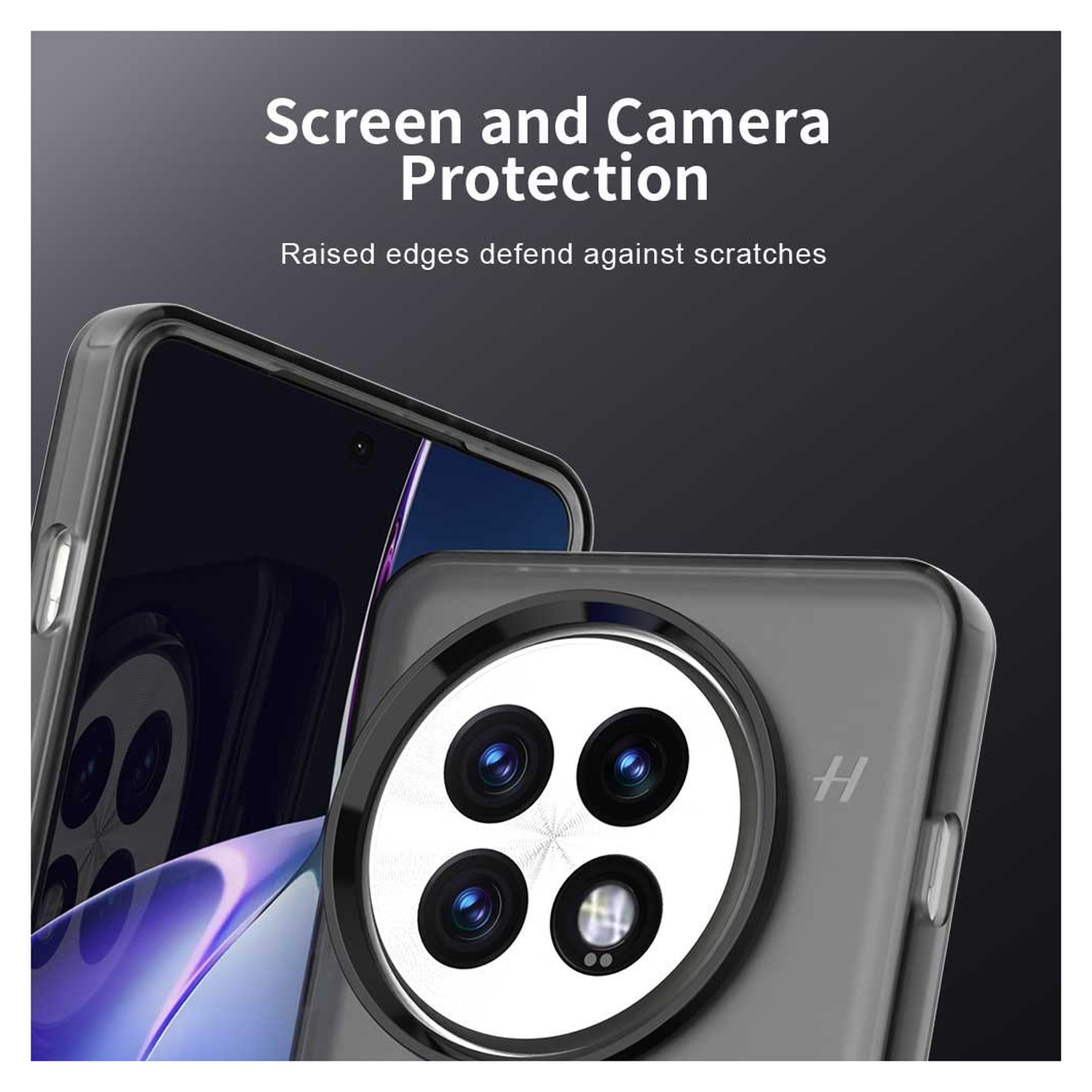 OnePlus 13 Hoesje MagSafe Backcover Semi-Transparant & Zwart afbeelding 8