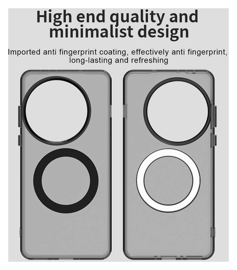 OnePlus 13 Hoesje MagSafe Backcover Semi-Transparant & Zwart afbeelding 10