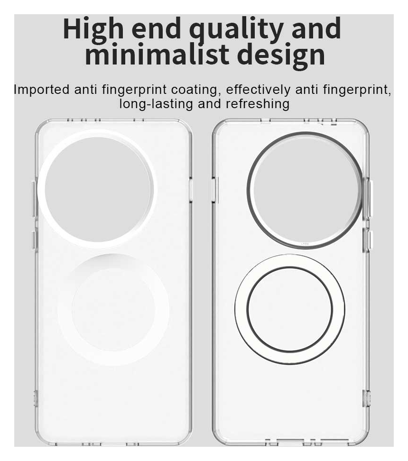 OnePlus 13 Hoesje MagSafe Backcover Semi-Transparant & Wit afbeelding 10