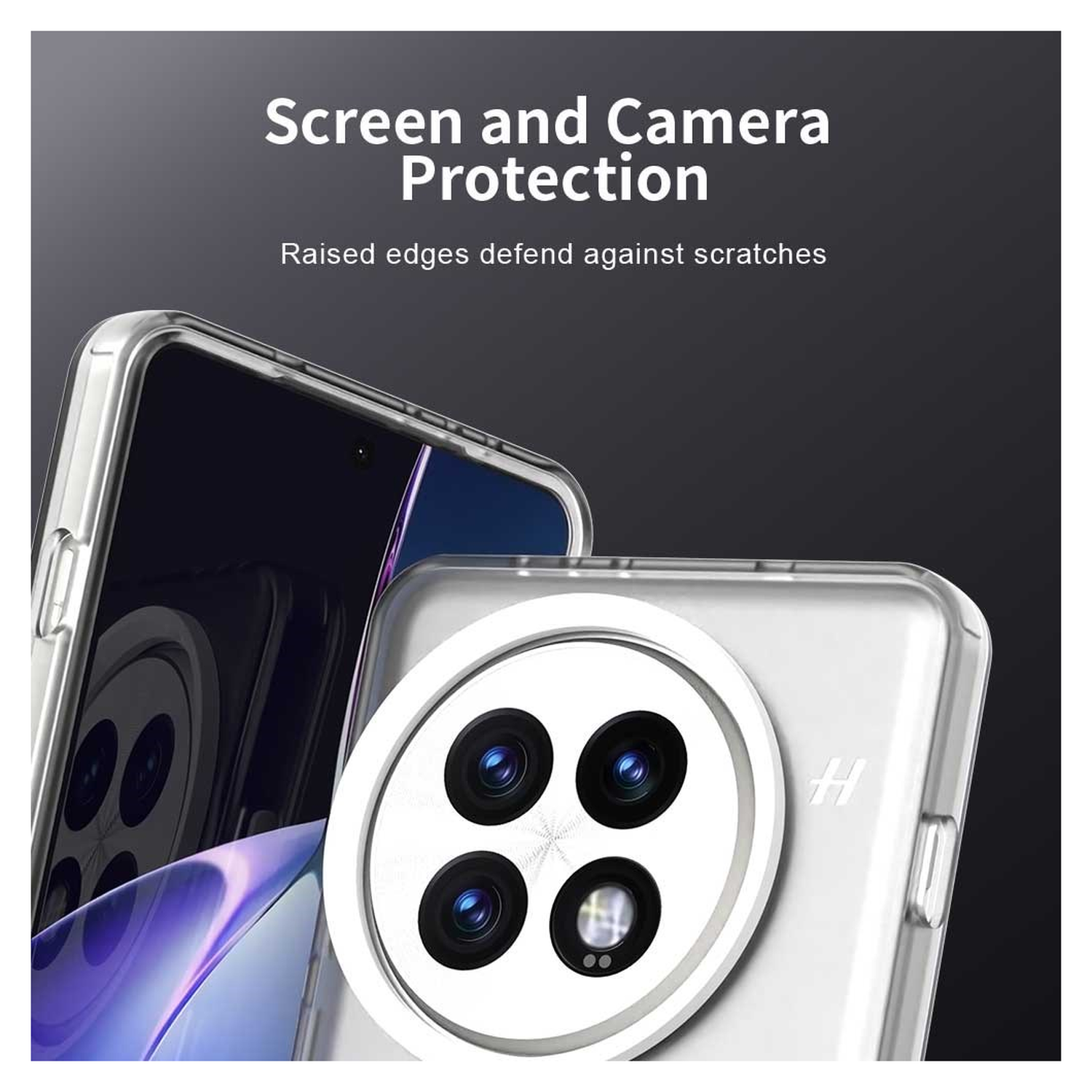 OnePlus 13 Hoesje MagSafe Backcover Semi-Transparant & Wit afbeelding 8