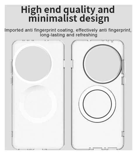 OnePlus 13 Hoesje MagSafe Backcover Semi-Transparant & Wit afbeelding 10