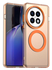 OnePlus 13 Hoesje MagSafe Backcover Semi-Transparant & Oranje