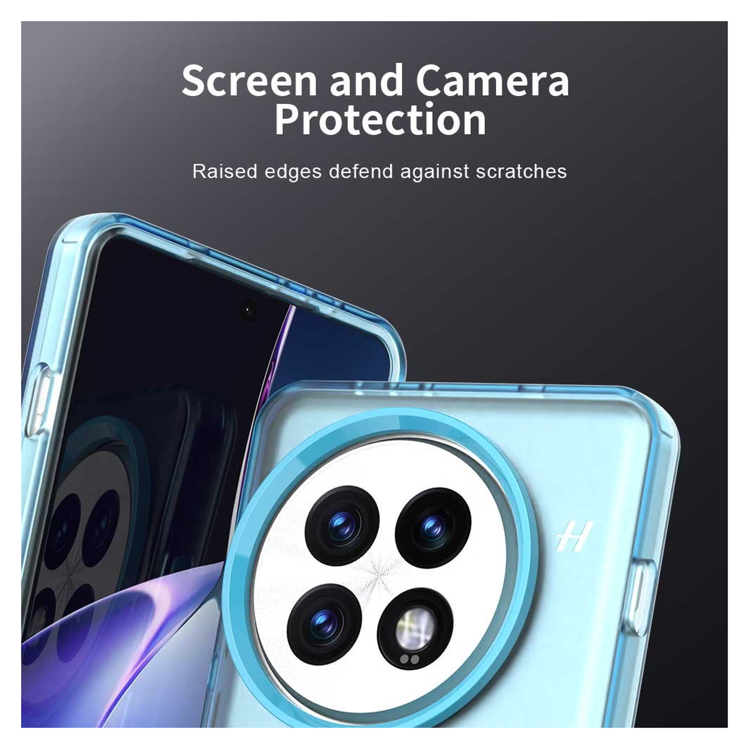 OnePlus 13 Hoesje MagSafe Backcover Semi-Transparant & Blauw afbeelding 8