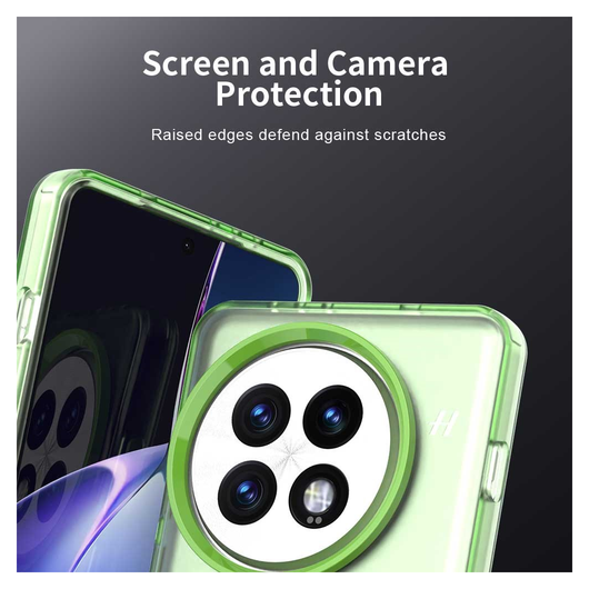 OnePlus 13 Hoesje MagSafe Backcover Semi-Transparant & Groen afbeelding 8