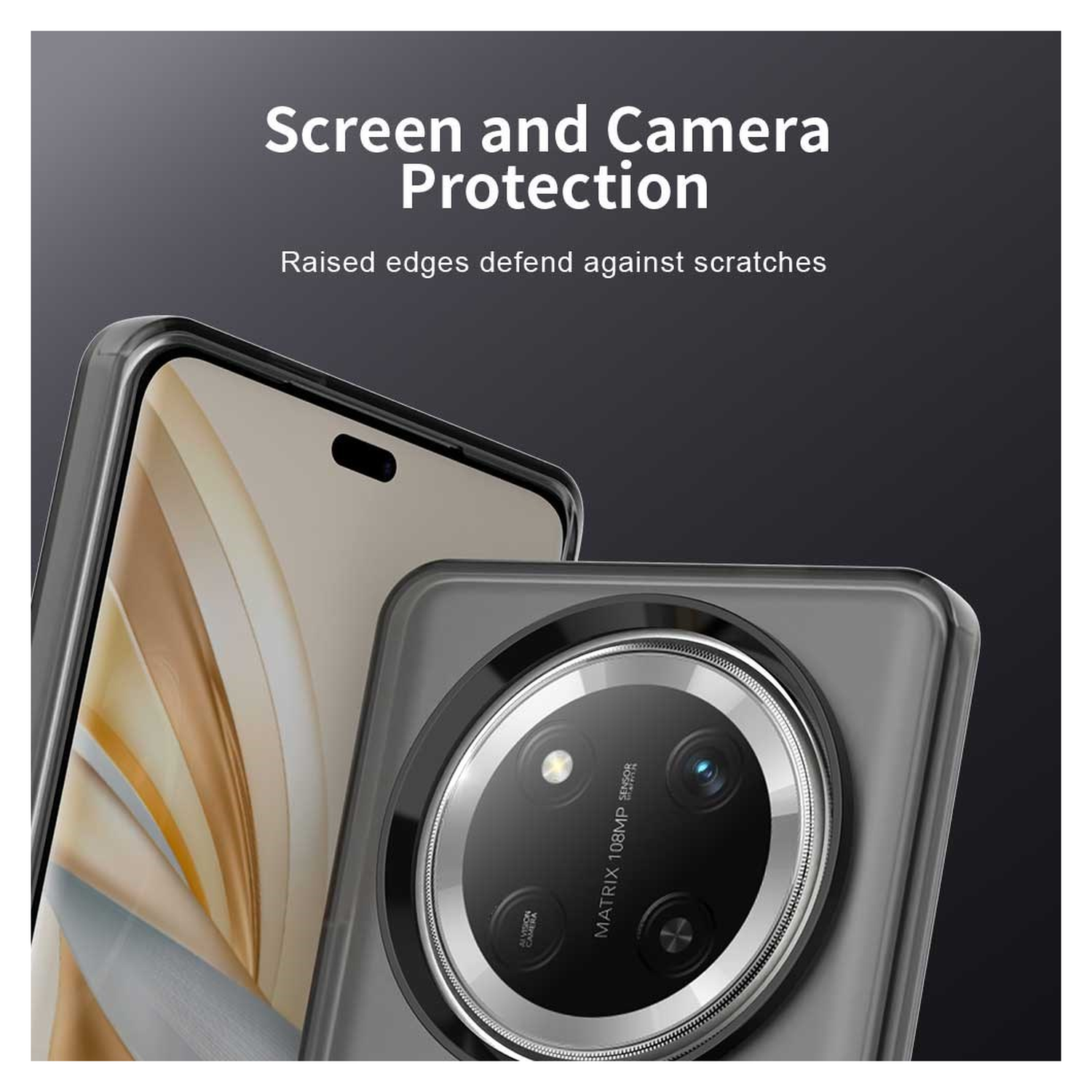 Honor Magic 7 Lite Hoesje MagSafe Backcover Semi-Transparant & Zwart afbeelding 8