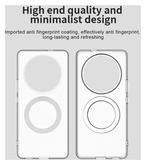 Honor Magic 7 Lite Hoesje MagSafe Backcover Semi-Transparant & Wit afbeelding 10