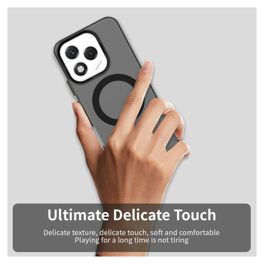 Honor 400 Lite Hoesje MagSafe Backcover Semi-Transparant & Zwart afbeelding 10