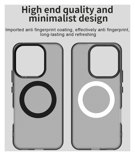 Honor 400 Lite Hoesje MagSafe Backcover Semi-Transparant & Zwart afbeelding 9