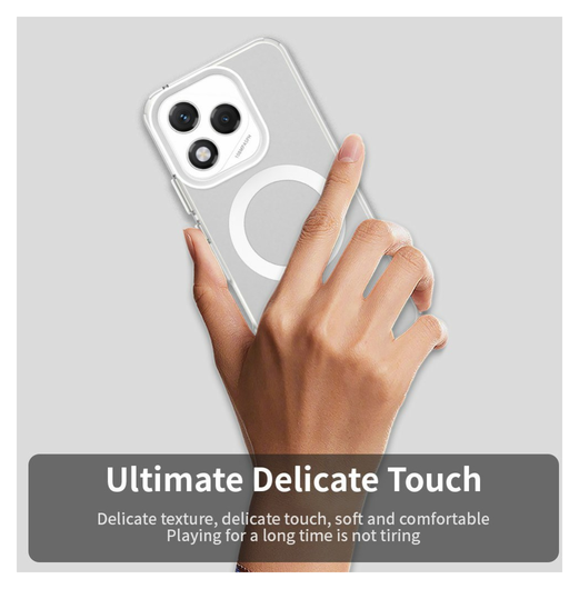 Honor 400 Lite Hoesje MagSafe Backcover Semi-Transparant & Wit afbeelding 10