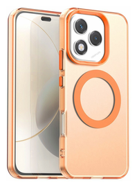 Honor 400 Lite Hoesje MagSafe Backcover Semi-Transparant & Oranje afbeelding