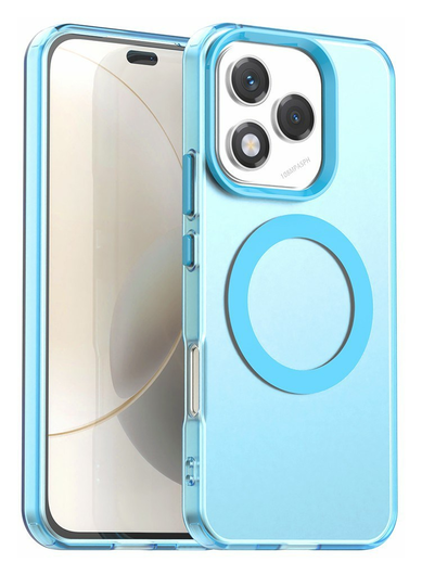 Honor 400 Lite Hoesje MagSafe Backcover Semi-Transparant & Blauw afbeelding 1