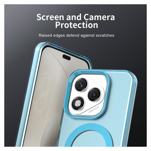 Honor 400 Lite Hoesje MagSafe Backcover Semi-Transparant & Blauw afbeelding 8