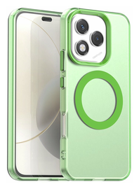 Honor 400 Lite Hoesje MagSafe Backcover Semi-Transparant & Groen afbeelding