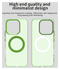 Honor 400 Lite Hoesje MagSafe Backcover Semi-Transparant & Groen afbeelding 9