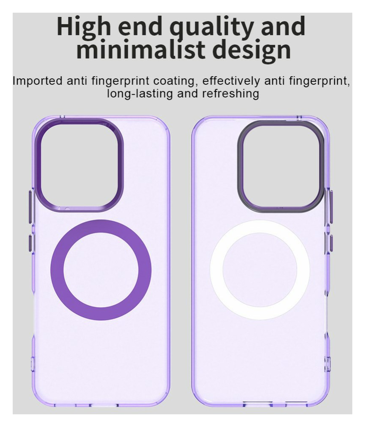 Honor 400 Lite Hoesje MagSafe Backcover Semi-Transparant & Paars afbeelding 9