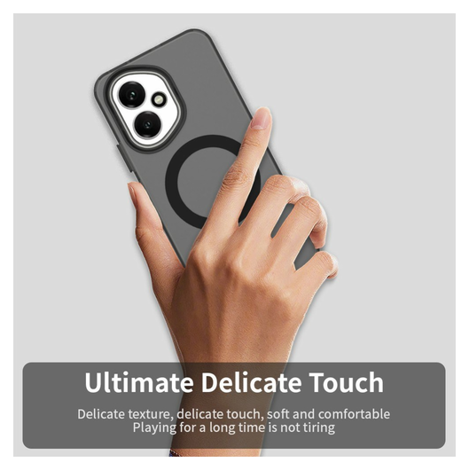 Honor 400 Hoesje MagSafe Backcover Semi-Transparant & Zwart afbeelding 10