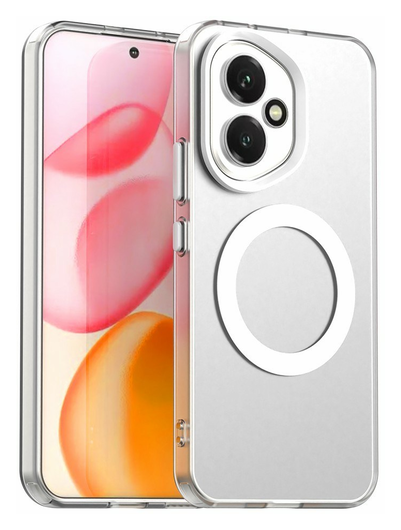 Honor 400 Hoesje MagSafe Backcover Semi-Transparant & Wit afbeelding 1