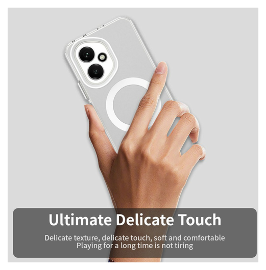 Honor 400 Hoesje MagSafe Backcover Semi-Transparant & Wit afbeelding 10