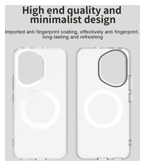 Honor 400 Hoesje MagSafe Backcover Semi-Transparant & Wit afbeelding 9