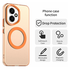 Honor 400 Hoesje MagSafe Backcover Semi-Transparant & Oranje afbeelding 2