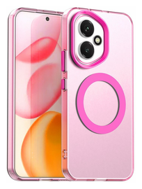 Honor 400 Hoesje MagSafe Backcover Semi-Transparant & Roze afbeelding