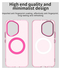 Honor 400 Hoesje MagSafe Backcover Semi-Transparant & Roze afbeelding 9