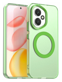 Honor 400 Hoesje MagSafe Backcover Semi-Transparant & Groen afbeelding