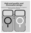 Apple iPhone 17 Pro Max Hoesje MagSafe Backcover Semi-Transparant & Zwart afbeelding 8