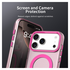 Apple iPhone 17 Pro Max Hoesje MagSafe Backcover Semi-Transparant & Roze afbeelding 8