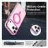 Apple iPhone 17 Pro Hoesje MagSafe Backcover Semi-Transparant & Roze afbeelding 5