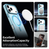 Apple iPhone 17 Pro Hoesje MagSafe Backcover Semi-Transparant & Blauw afbeelding 4