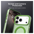 Apple iPhone 17 Pro Hoesje MagSafe Backcover Semi-Transparant & Groen afbeelding 5