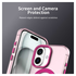 Apple iPhone 17 Hoesje MagSafe Backcover Semi-Transparant & Roze afbeelding 4