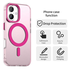 Apple iPhone 17 Hoesje MagSafe Backcover Semi-Transparant & Roze afbeelding 6