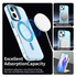 Apple iPhone 17 Hoesje MagSafe Backcover Semi-Transparant & Blauw afbeelding 4