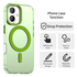 Apple iPhone 17 Hoesje MagSafe Backcover Semi-Transparant & Groen afbeelding 2