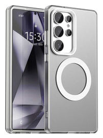 Samsung Galaxy S25 Ultra Hoesje MagSafe Backcover Semi-Transparant & Wit