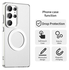 Samsung Galaxy S25 Ultra Hoesje MagSafe Backcover Semi-Transparant & Wit afbeelding 2