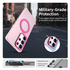 Samsung Galaxy S25 Ultra Hoesje MagSafe Backcover Semi-Transparant & Roze afbeelding 4