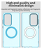 Samsung Galaxy S25 Ultra Hoesje MagSafe Backcover Semi-Transparant & Blauw afbeelding 10