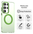 Samsung Galaxy S25 Ultra Hoesje MagSafe Backcover Semi-Transparant & Groen afbeelding 2