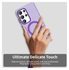 Samsung Galaxy S25 Ultra Hoesje MagSafe Backcover Semi-Transparant & Paars afbeelding 9