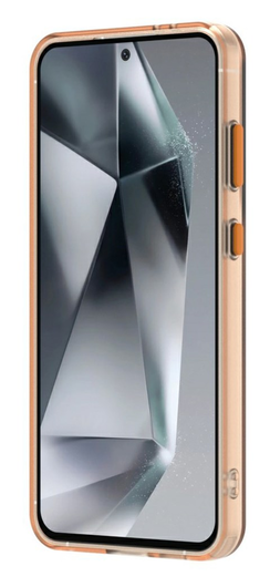 Samsung Galaxy S25 / S24 Hoesje MagSafe Backcover Semi-Transparant & Oranje afbeelding 10