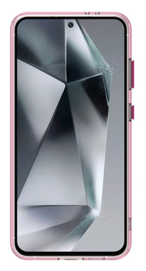 Samsung Galaxy S25 / S24 Hoesje MagSafe Backcover Semi-Transparant & Roze afbeelding 4