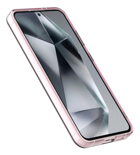 Samsung Galaxy S25 / S24 Hoesje MagSafe Backcover Semi-Transparant & Roze afbeelding 9