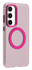 Samsung Galaxy S25 / S24 Hoesje MagSafe Backcover Semi-Transparant & Roze afbeelding 6