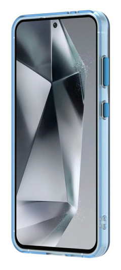 Samsung Galaxy S25 / S24 Hoesje MagSafe Backcover Semi-Transparant & Blauw afbeelding 10