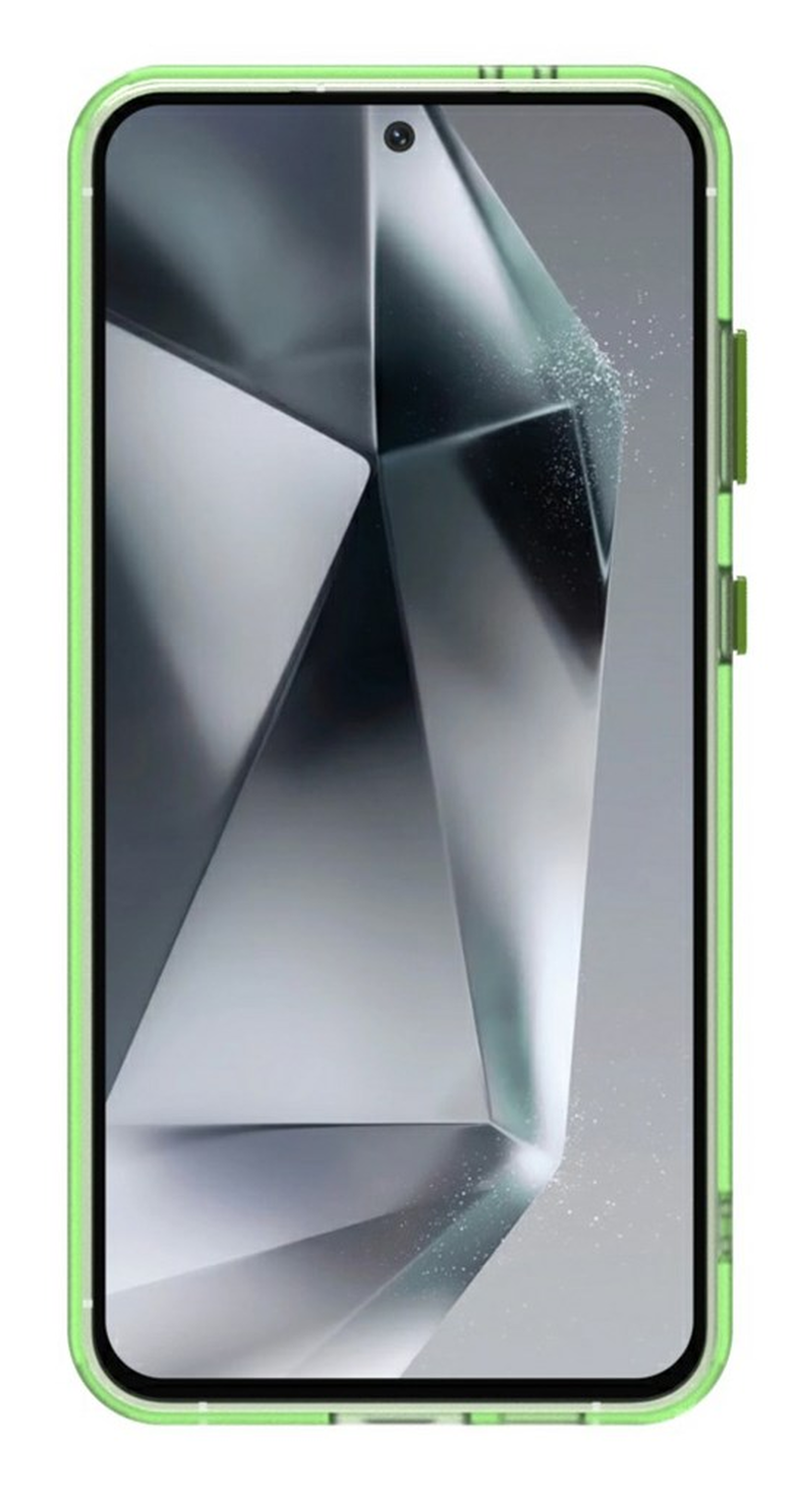 Samsung Galaxy S25 / S24 Hoesje MagSafe Backcover Semi-Transparant & Groen afbeelding 4