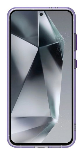 Samsung Galaxy S25 / S24 Hoesje MagSafe Backcover Semi-Transparant & Paars afbeelding 4